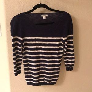 Blue striped sweater